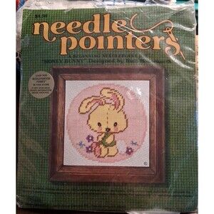 Sunset Designs Needle Pointers A Beginning Needlepoint Kit Honey Bunny 5593 Open